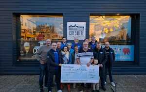 REMISE DU CHEQUE LEUCEMIE ESPOIR