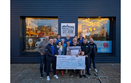 REMISE DU CHEQUE LEUCEMIE ESPOIR